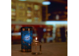 Leaf Azure Candle Holder